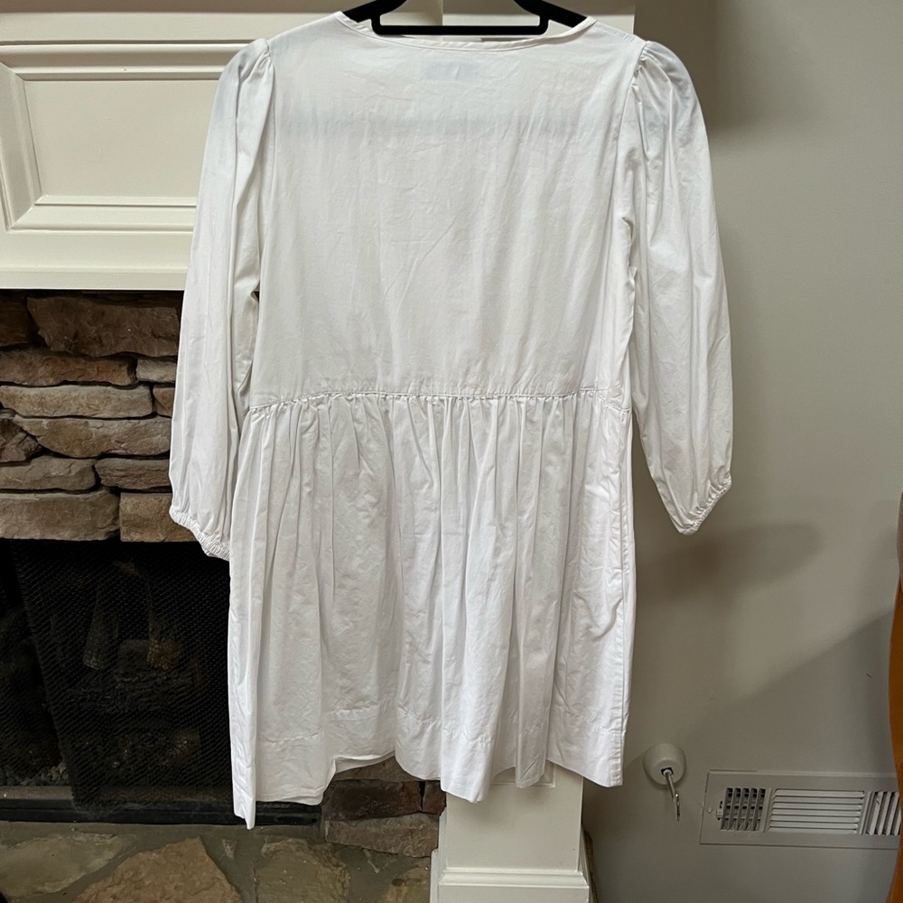 LAKE White Poplin Triple Tie Dress -Size Medium. Great condition! - Picture 4 of 4